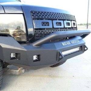 Road Armor - Road Armor 613R4B-NW Stealth Non-Winch Front Bumper with Pre-Runner Guard and Square Light Holes for Ford F150 2009-2014 - Image 4