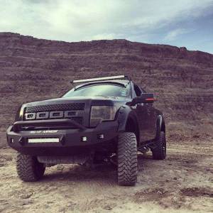 Road Armor - Road Armor 613R4B-NW Stealth Non-Winch Front Bumper with Pre-Runner Guard and Square Light Holes for Ford F150 2009-2014 - Image 6