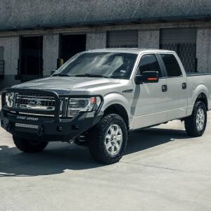 Road Armor - Road Armor 613R5B-NW Stealth Non-Winch Front Bumper with Lonestar Guard and Square Light Holes for Ford F150 2009-2014 - Image 2