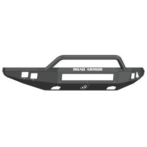 Road Armor 614R4B-NW Stealth Non-Winch Front Bumper with Pre-Runner Guard and Square Light Holes for Ford F150 Raptor 2010-2014