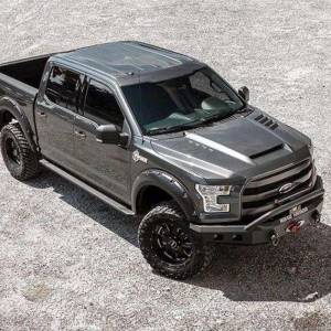 Road Armor - Road Armor 615R4B Stealth Winch Front Bumper with Pre-Runner Guard and Square Light Holes for Ford F150 2015-2017 - Image 2