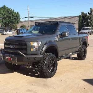 Road Armor - Road Armor 615R4B Stealth Winch Front Bumper with Pre-Runner Guard and Square Light Holes for Ford F150 2015-2017 - Image 4