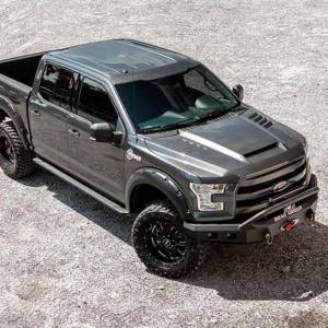 Road Armor - Road Armor 615R4Z Stealth Winch Front Bumper with Pre-Runner Guard and Square Light Holes for Ford F150 2015-2017 - Image 3