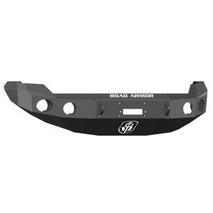 Road Armor 66130B Stealth Winch Front Bumper with Round Light Holes for Ford F150 2009-2014