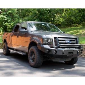 Road Armor - Road Armor 66134B Stealth Winch Front Bumper with Pre-Runner Guard and Round Light Holes for Ford F150 2009-2014 - Image 7