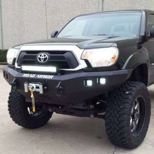 Road Armor - Road Armor 905R0B Stealth Winch Front Bumper with Square Light Holes for Toyota Tacoma 2012-2015 - Image 4