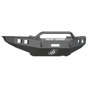 Road Armor 905R4B Stealth Winch Front Bumper with Pre-Runner Guard and Square Light Holes for Toyota Tacoma 2012-2015