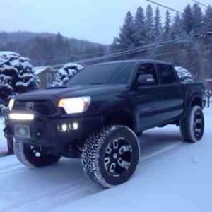 Road Armor - Road Armor 905R4B Stealth Winch Front Bumper with Pre-Runner Guard and Square Light Holes for Toyota Tacoma 2012-2015 - Image 2