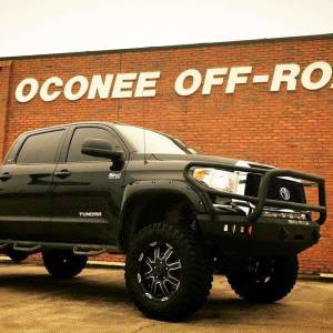 Road Armor - Road Armor 914R5B Stealth Winch Front Bumper with Lonestar Guard and Square Light Holes for Toyota Tundra 2014-2020 - Image 3