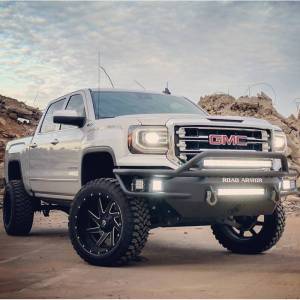 Road Armor - Road Armor SA2164B-NW Sahara Non-Winch Front Bumper with Pre-Runner Guard for GMC Sierra 1500 2016-2018 - Image 2