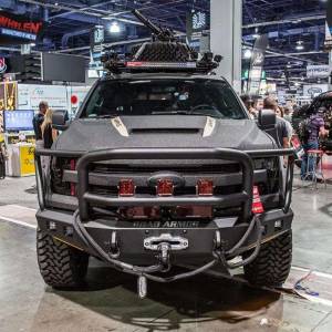 Road Armor - Road Armor 615R5B Stealth Winch Front Bumper with Lonestar Guard and Square Light Holes for Ford F150 2015-2017 - Image 3