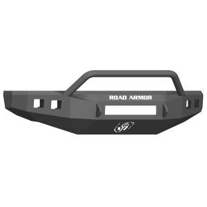 Road Armor 617F4B-NW Stealth Non-Winch Front Bumper with Pre-Runner Guard and Square Light Holes for Ford F250/F350 2017-2021