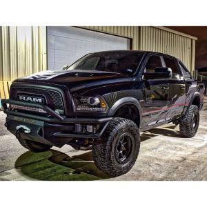 Road Armor - Road Armor SA4154B Sahara Winch Front Bumper with Pre-Runner Guard for Dodge Ram 1500 Rebel 2015-2018 - Image 2