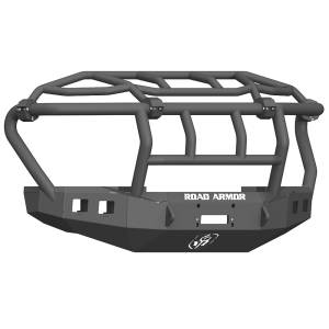 Road Armor - Road Armor 617F3B Stealth Winch Front Bumper with Intimidator Guard and Square Light Holes for Ford F250/F350 2017-2019 - Image 1
