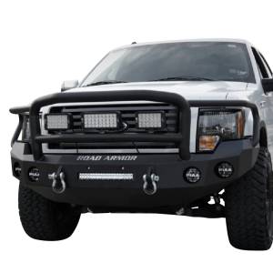 Road Armor 6181F5B-NW Stealth Non-Winch Front Bumper with Lonestar Guard and Square Light Holes for Ford F150 2018-2020