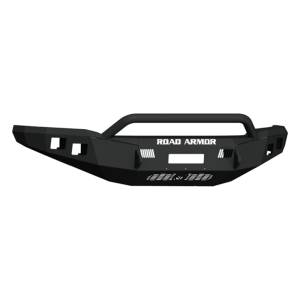 Road Armor 6181F4B-NW Stealth Non-Winch Front Bumper with Pre-Runner Guard and Square Light Holes for Ford F150 2018-2020