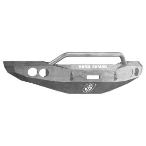 Road Armor 44064Z Stealth Winch Front Bumper with Pre-Runner Guard and Round Light Holes for Dodge Ram 2500/3500 2006-2009