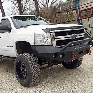 Road Armor - Road Armor 37204B Stealth Winch Front Bumper with Pre-Runner Guard and Round Light Holes for Chevy Silverado 2500 HD/3500 HD/3500 2008-2010 - Image 3