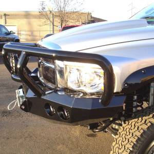 Road Armor - Road Armor 44042B Stealth Winch Front Bumper with Titan II Guard and Round Light Holes for Dodge Ram 2500/3500 2003-2005 - Image 3