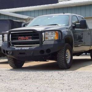 Road Armor - Road Armor 37405B Stealth Winch Front Bumper with Lonestar Guard and Round Light Holes for GMC Sierra 2500 HD/3500 HD/3500 2008-2010 - Image 2