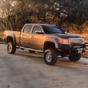 Road Armor - Road Armor 38404B Stealth Winch Front Bumper with Pre-Runner Guard and Round Light Holes for GMC Sierra 2500 HD/3500 HD 2011-2014 - Image 2