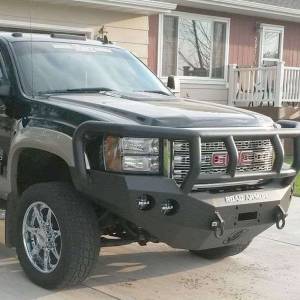 Road Armor - Road Armor 38402B Stealth Winch Front Bumper with Titan II Guard and Round Light Holes for GMC Sierra 2500 HD/3500 HD 2011-2014 - Image 2