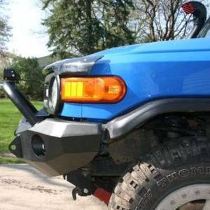 Road Armor - Road Armor FJ802B Stealth Winch Front Bumper with Pre-Runner Guard and Round Light Holes for Toyota Fj Cruiser 2006-2014 - Image 3