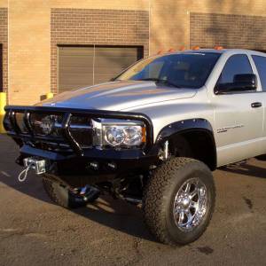 Road Armor - Road Armor 44032B Stealth Winch Front Bumper with Titan II Guard and Round Light Holes for Dodge Ram 1500 2002-2005 - Image 5