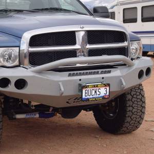 Road Armor - Road Armor 44034B Stealth Winch Front Bumper with Pre-Runner Guard and Round Light Holes for Dodge Ram 1500 2002-2005 - Image 5