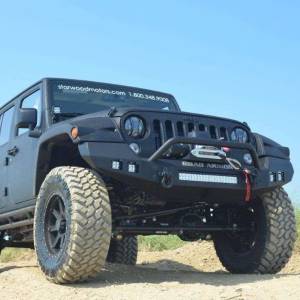 Road Armor - Road Armor 512R4B Stealth Winch Front Bumper with Pre-Runner Guard and Square Light Holes for Jeep Wrangler JK 2007-2018 - Image 5