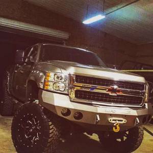 Road Armor - Road Armor 37200B Stealth Winch Front Bumper with Round Light Holes for Chevy Silverado 2500 HD/3500 HD/3500 2008-2010 - Image 2