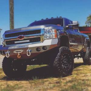 Road Armor - Road Armor 37200B Stealth Winch Front Bumper with Round Light Holes for Chevy Silverado 2500 HD/3500 HD/3500 2008-2010 - Image 3