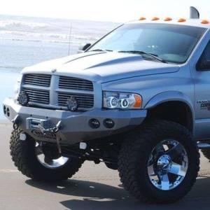 Road Armor - Road Armor 44040B Stealth Winch Front Bumper with Round Light Holes for Dodge Ram 2500/3500 2003-2005 - Image 2