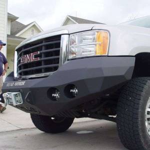 Road Armor - Road Armor 37400B Stealth Winch Front Bumper with Round Light Holes for GMC Sierra 2500 HD/3500 HD/3500 2008-2010 - Image 3
