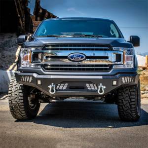DV8 Offroad - DV8 Offroad FBFF1-08 Winch Front Bumper with Light Holes for Ford F150 2018-2020 - Image 2