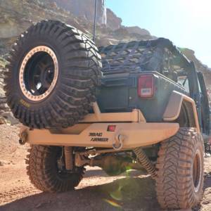 Road Armor - Road Armor 508R0B-TC Stealth Non-Winch Rear Bumper with Tire Carrier Guard for Jeep Wrangler JK 2007-2018 - Image 3