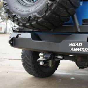 Road Armor - Road Armor 508R0B-TC Stealth Non-Winch Rear Bumper with Tire Carrier Guard for Jeep Wrangler JK 2007-2018 - Image 4