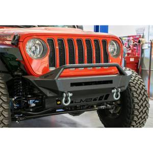 DV8 Offroad - DV8 Offroad FBJL-01 Stubby Winch Front Bumper with Bull Bar for Jeep Wrangler JL 2018-2020 - Image 2