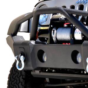 DV8 Offroad FBSHTB-01 Full Length Winch Front Bumper for Jeep Wrangler JK/JL 2007-2019