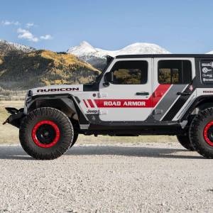 Road Armor - Road Armor 5182F3B Stealth Mid Width Winch Front Bumper with Sheetmetal Bar Guard for Jeep Wrangler JL 2018-2019 - Image 2