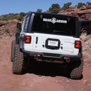 Road Armor - Road Armor 5182R0B Stealth Mid Width Rear Bumper for Jeep Wrangler JL 2018-2019 - Image 4