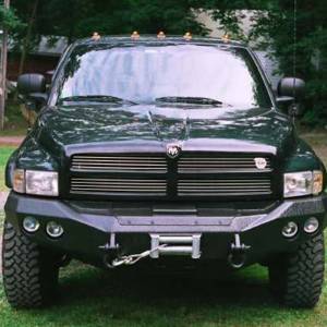 Road Armor - Road Armor 47000B Stealth Winch Front Bumper with Round Light Holes for Dodge Ram 1500/2500/3500 1994-1996 - Image 3