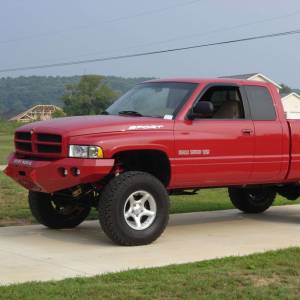 Road Armor - Road Armor 47000B Stealth Winch Front Bumper with Round Light Holes for Dodge Ram 1500/2500/3500 1994-1996 - Image 5