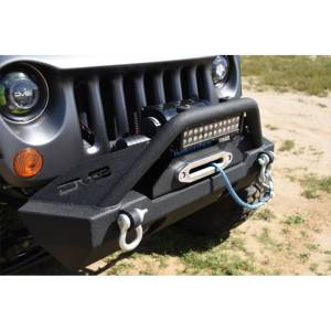 DV8 Offroad - DV8 Offroad FBSHTB-15 Winch Front Bumper with Fog Light Holes for JeepWranglerJK/JL 2007-2019 - Image 3