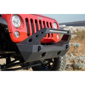 DV8 Offroad - DV8 Offroad FBSHTB-25 Winch Front Bumper with Stubby Bar for JeepWranglerJK/JL 2007-2019 - Image 2