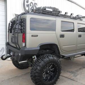 Road Armor - Road Armor 12000B Dakar Non-Winch Rear Bumper for Hummer H2 2003-2009 - Image 4