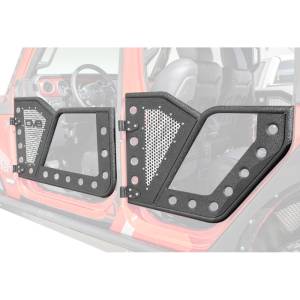 DV8 Offroad - DV8 Offroad RDJL-01 Rock Door with Perforated Aluminum Mesh for Jeep Wrangler JL 2018-2020 - Image 2
