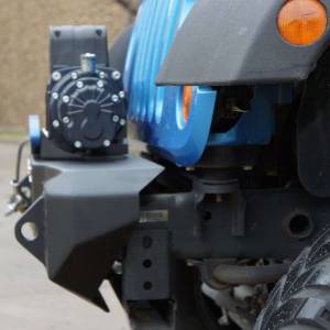 Road Armor - Road Armor 509R0B Stealth Winch Front Bumper with Stubby Guard and Single Light Mount for Jeep Wrangler JK 2007-2018 - Image 5