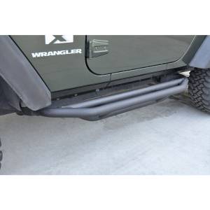 DV8 Offroad - DV8 Offroad SRJL-03 Tubular Rock Slider with Plated End Caps for Jeep Wrangler JL 2018-2020 - Image 4