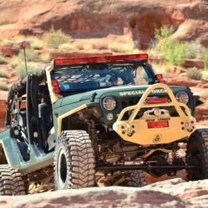 Road Armor - Road Armor 509R4B Stealth Winch Front Bumper with Stinger Guard and Square Light Ports for Jeep Wrangler JK 2007-2018 - Image 6